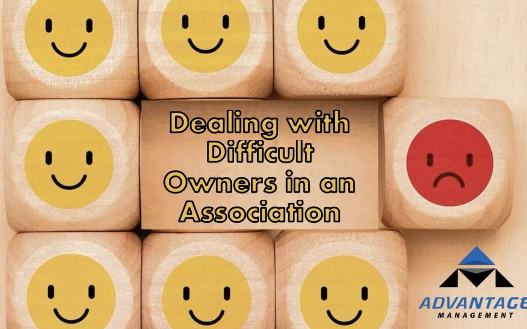 Dealing with Difficult Owners in an Association