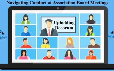 Upholding Decorum: Navigating Conduct at Association Board Meetings